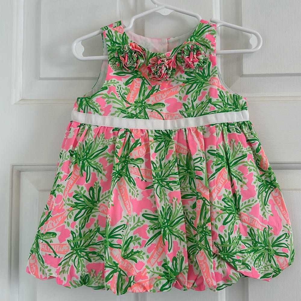 Baby Girl Lilly Pulitzer Nibbles Carrot Print Bubble Dress, 12-18 months